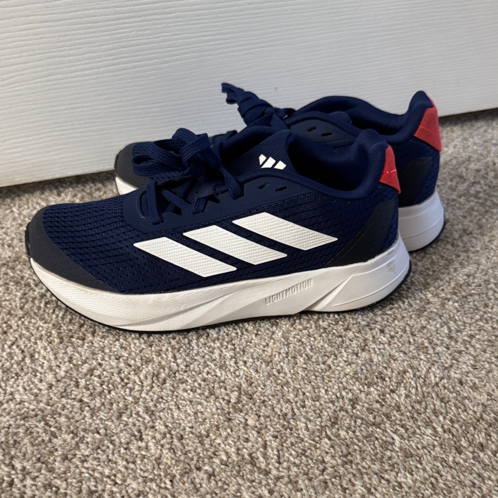 Adidas Kids Navy, White, and Red Sneakers
